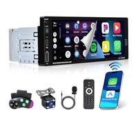 Ohradio Autoradio 1 DIN 6,9" Wireless CarPlay Android Auto Bluetooth | Lien Miroir iOS/Android. FM. USB-C. SWC. Caméra de Recul