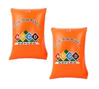 OHREN 1 Paire d'aides à la Natation Orange pour Jeunes Enfants Bouées avec Noyau en Mousse PE incassable pour Apprendre à Nager (1-6 Ans, 0-30 kg)