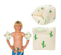 OHREN 1 Paire d'aides à la Natation pour Enfants Blancs Bouées avec Noyau en Mousse PE incassable pour Apprendre à Nager (1-6 Ans, 0-30 kg)