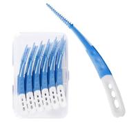 OHREN 60 Pièces Brossettes Interdentaires, Forme Courbée, Cure-Dent, Gum Brossette, pour le Nettoyage des Espaces Interdentaires Difficiles d'Accès, pour Nettoyer et Masser la Bouche