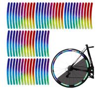 OHREN Autocollants réflecteurs pour bicyclettes, 60 pièces, en complément des Cat's Eye et stickers réfléchissants, convient à la plupart des vélos (26, 27.5, 28 et 29 Pouces), bords de jantes