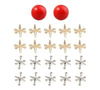 OHREN Kit de Jouets Osselets,22 Pièces (2 Ensembles),Osselets en Métal Rétro avec Balles Rebondissantes,Jeu Classique pour Enfants et Adultes,Idéal pour Fêtes et Prix