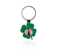 OHREN Porte-bonheur Bonne chance Nouvel An, Trèfle à quatre feuilles/Ladybug, pour voiture, Cadeau de Nouvel An, Charm étincelant, Accessoire