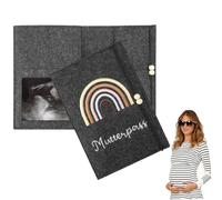 OHREN Sac à documents en feutre, passeport mère et enfant pour stocker des images échographiques, des cadeaux attentionnés pour les femmes enceintes et les futures mamans