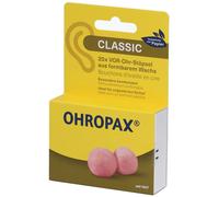 OHROPAX Classic Lot de 20 bouchons d'oreille pour protéger contre le bruit, l'humidité et le vent - En cire malléable et souple - Confortables et adaptés à toutes les oreilles - Indice d'isolation