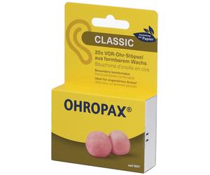 OHROPAX® Classic Bouchons d'oreille en cire, à placer devant l'oreille D'Oreille 20 pc(s)