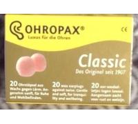 OHROPAX ® Classic Protecteurs Auditifs 20 Pcs Bouchons D'oreilles 3 Paquets