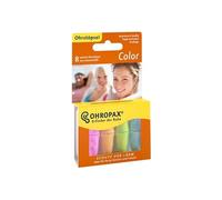 Ohropax Color Tampões Ouvidos Espumas Macia 8 Unidades