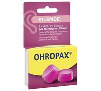Ohropax Bouchons d'oreille Silence Lot de 6 silicone malléable rose SNR 23 dB