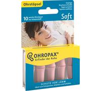 OHROPAX Soft, bouchons d'oreilles réutilisables en mousse contre les bruits nocifs, 10 pièces