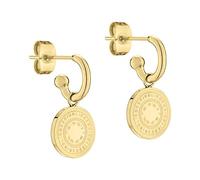 LIEBESKIND Boucles d’oreilles avec pendentif en acier inoxydable (Argenté), 26 cm