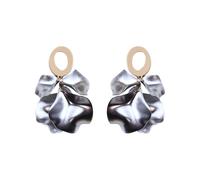 Ohrringe Kinder Silber 925 Mädchen Hänger reifes und elegantes Acryl-Design, gespleißte Ohrringe für Frauen Ohrringe Stäbchen (B, 7.5x3.5cm)