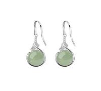 Ohrringe Regenschirm Vintage 925 Sterling Silver Jade Dangle Earrings For Women Jade Drop Earring Hook Jewelry Chinese For Her ene Schlafohrringe, Einheitsgröße, Cuivre, Pas de gemme