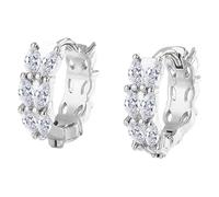 Ohrringe Stöpsel Ashionable Heart Shaped Cubic Zircon Huggie Earrings 10 mm Pair For Infants Toddlers & Young Girls Shiny & Lovable Earrings For Birthday Grüne Blattohrringe, Einheitsgröße, Cuivre