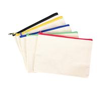 Ohsilv 20 PièCes Sac à CosméTiques en Toile Sac à CosméTiques Multifonctionnel Sac à CosméTiques de Voyage Stylo Sac à Monnaie Sac de Bricolage Vierge