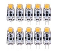 Ohsilv Ampoule G4 2W L'Ampoule À LED G4 Est éQuivalente À la Pièce de Rechange D'Ampoule HalogèNe G4 de 20W, Base G4 AC / Dc12V-24V, Blanc Chaud 10 PièCes