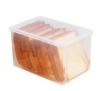 Ohsilv Récipients de Stockage de Pain Hermétiques Boîte à Pain Boîte de Rangement de Pain en Plastique Gâteau à Pain Réutilisable Distributeur de Pain Transparent Bac à Pain Le Plus Frais