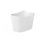 Ohtake baignoire îlot en stonex avec vidage clic-clac et siphon blanc - ROCA A248722000