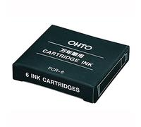 Ohto Fountain Pen Refill Cartridge - Black - Set of 6