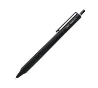OHTO GS02-G5-BK Stylo à encre gel à pointe aiguille rétractable Pointe fine de 0,5 mm Corps hybride entièrement métallique pour une écriture lisse et équilibrée Corps hybride Noir à séchage ultra