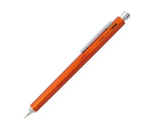 OHTO Needle-point Grand Standard Orange Stylo à bille à mine fine avec boîtier en aluminium anodisé et recharge 0,7 mm (noir)