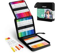 Ohuhu - 60 Marqueurs pinceaux double-pointe à base d'eau