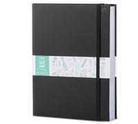 Ohuhu A4 Carnet de Dessin - Anti-traçage Recto-Verso, Papier Lisse 150 g/m², 60 Feuilles/120 Pages - Reliure Rigide en PU, Pour Marqueurs à Alcool, Aquarelle & Manga/Illustration