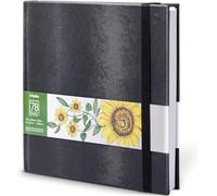 Ohuhu Carnet à Dessin - Bloc Marqueurs Alcool, 78 Feuilles/156 Pages - 200 g/m² Sketchbook avec Couverture Rigide, pour Les Marqueurs Alcool, Dessiner et Réaliser des Croquis, Carré 21 x 21 cm