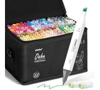 Ohuhu Feutres Coloration 200 Ciseau & Fine Alcool Set Art pour Dessin