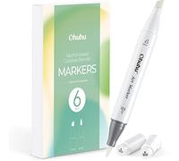 Ohuhu Marqueurs à Alcool Incolores - Lot de 6 Marqueurs N°0 pour Estomper Facilement la Superposition