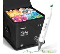 Ohuhu Marqueurs Alcool 100 Ciseau & Fine Set Art pour Dessin Croquis