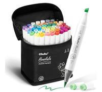 Ohuhu Marqueurs Alcool 48 Pinceau & Ciseau pour Coloration Adultes