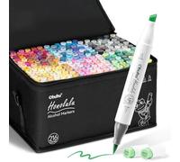 Ohuhu Marqueurs Pinceau 216 Pinceau & Ciseau Set Art Rechargeable