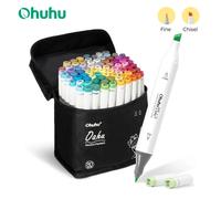 Ohuhu Oahu stylo marqueur alcool Art marqueurs couleur marqueur ensemble double pointe feutre stylo croquis dessin Graffiti Manga fournitures scolaires Oahu 36 Skin