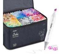 Ohuhu Stylo Marqueur, 320 Couleurs Double Pointe Art Croquis Stylos Marqueurs Fine Large Double Pointe