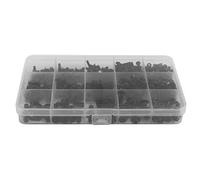 Ohulelks 460Pcs M3 M5 Alliage d'acier plate fraisee Capuchon a douille hexagonale Ensemble de ecrous Kit assortiment de ecrous metriques precis