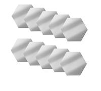 Ohulelks 48PCS 3D Autocollants Muraux en Forme D'Hexagone, Stickers Miroirs DIY pour la Décoration de la Chambre à Coucher
