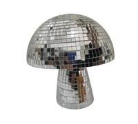 Ohulelks 9 Pouces Forme de Champignon Disco Boule à Facettes Décoration de Chambre à Coucher Esthétique Rétro Réfléchissant Étincelle Champignon Fête Décor à