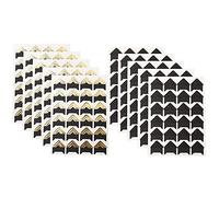 Ohulelks Autocollants Auto-Adhésifs de Coins de Photo de 10 Feuilles, Autocollants de Coin de Papier de de Photo pour des Albums de Scrapbook de Bricolage