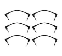 Ohulelks Câble de Pédale D'Effet Guitare Câble de Liaison de Câble de Pédale de Raccordement de Ligne 6.35Mm 21Cm Cordon En Cuivre Accessoires pour Guitare