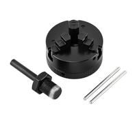 Ohulelks Ensemble de Mini-Mandrins de Tour, Mandrins de Tour à Centrage Automatique à 3 Mâchoires, Mandrins à Trois Mâchoires D'Extension Z011 et de Bielles.
