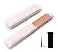 Ohulelks Guitare de Voyage Portable Poche de 6 Pieds Fret Chord Traine Guitare pour les Débutants avec Écran Rotatif Outil Portable