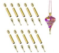 Ohulelks Kit de Décorations pour Sapin de Noël - Finition Dorée, Lot de 10