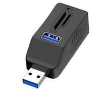 Ohulelks Lecteur de Carte SD/TF USB 3.0 Hub 3,0 SD/TF OTG pour Connecter Les Périphériques USB