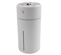 Ohulelks Mini Humidificateur Ultrasonique D'Usb D'Humidificateur d'air De Diffuseur Électrique D' De Diffuseur D'Aroma De Voiture avec Le Jaune Mené De Lumières Menées Rose