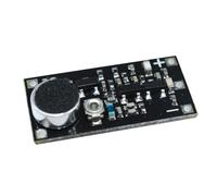 Ohulelks Module Émetteur de Surveillance de Microphone sans Fil FM 88-115 MHz, Condensateur Réglable, Tension DC 2 V 9 V 9 MA