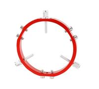 Ohulelks Monture de Repérage Star Finder 3 Points pour L'Astrophotographie avec Anneaux de Verrouillage pour Monture de Télescope Finder Pointer 110mm Rouge
