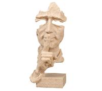 Ohulelks Not Speaking Abstract Mask Arts Statue Un Ajout Créatif Décoration D'Intérieur pour Les Amateurs d'art 1 Pièce