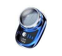 Ohulelks Rasoir Électrique USB Rechargeable Affichage Numérique Voyage Portable Rasoir Détachable Barbe Tondeuse à Cheveux,A
