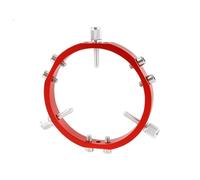 Ohulelks Support de Pointeur D'Astrophotographie Star Finder Mount 3-Point avec Bagues de Verrouillage pour Monture de Télescope Finder Pointer 100 mm Rouge